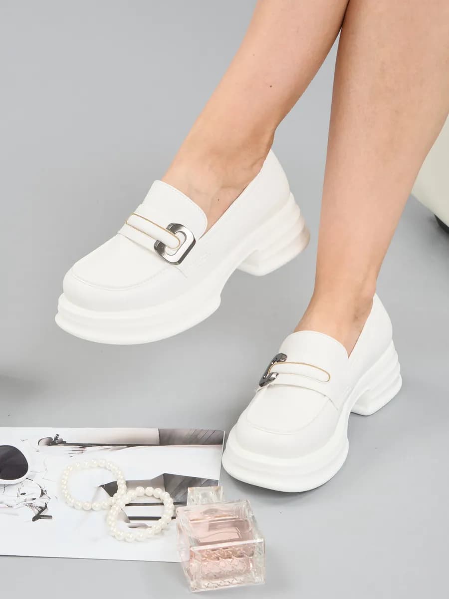 Школьные туфли мери джейн лоферы на платформе