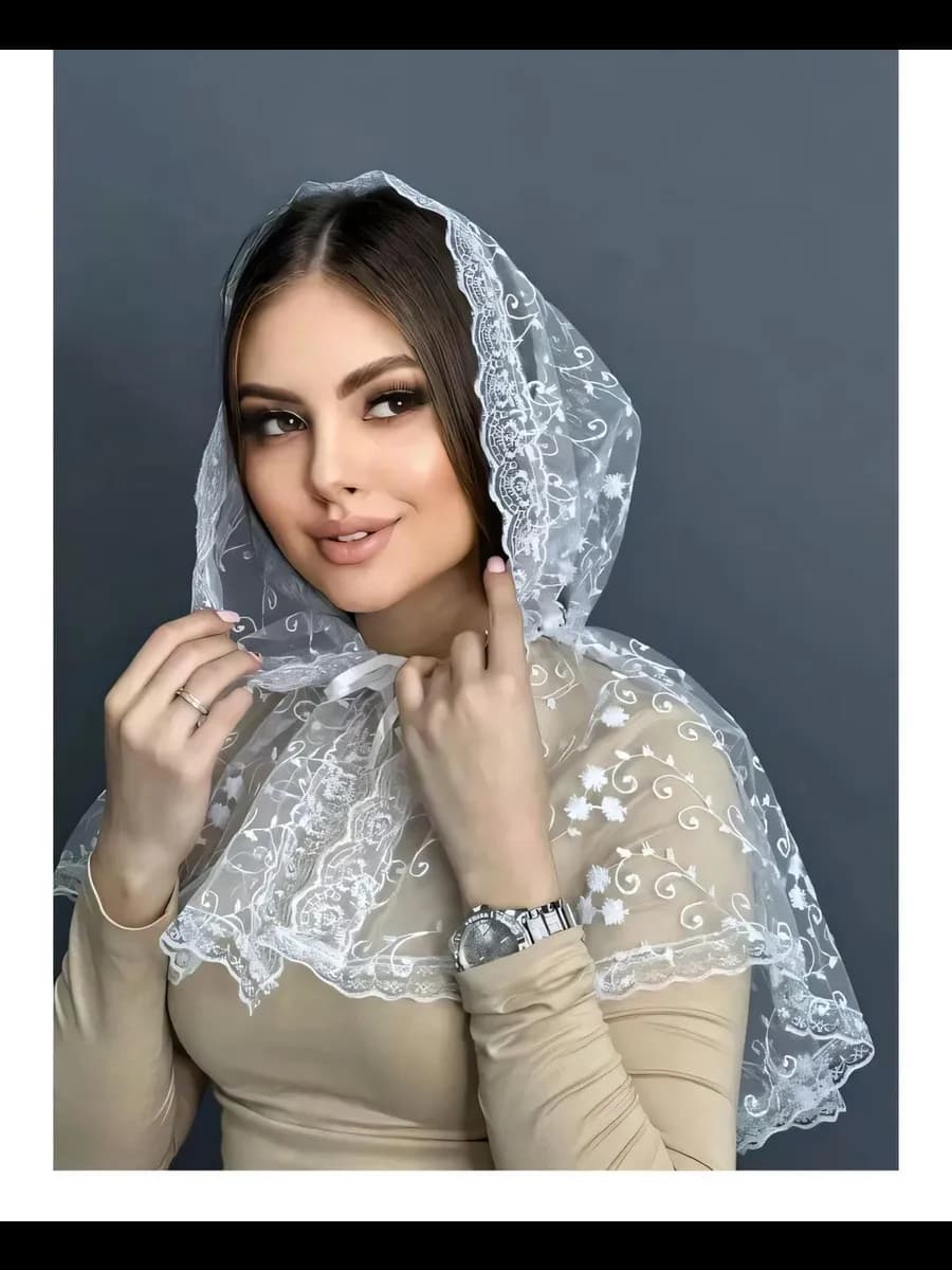 Церковный платок капор