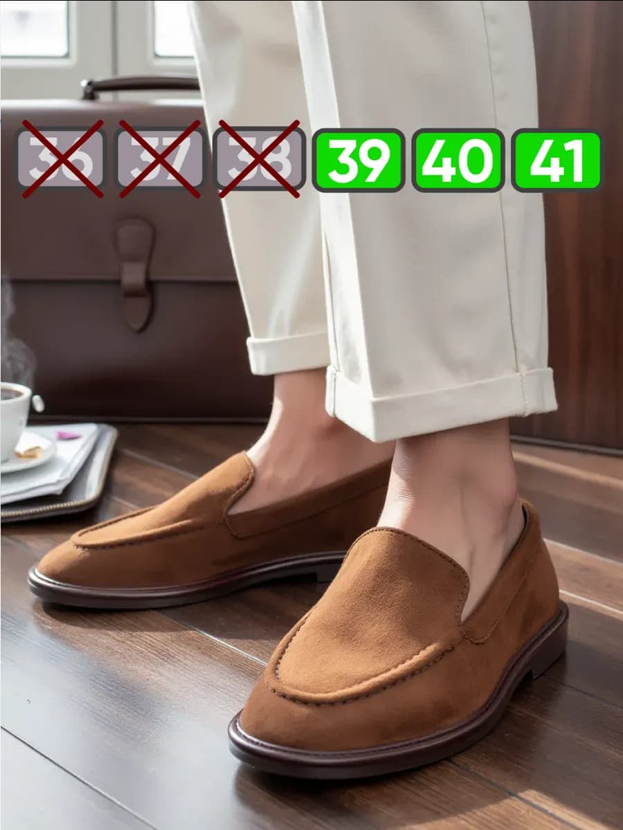 Мокасины замшевые дышащие