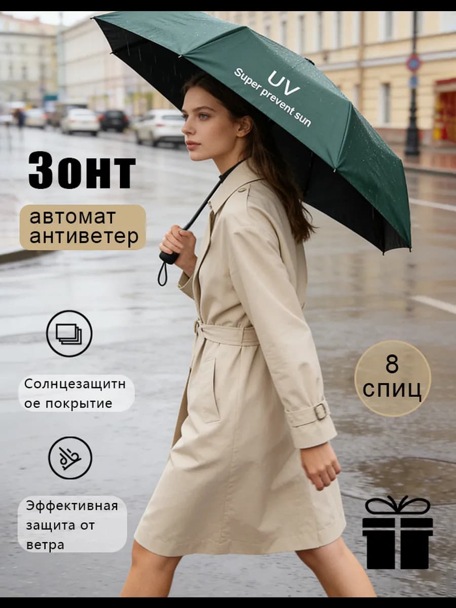 Зонт женский автомат компактный