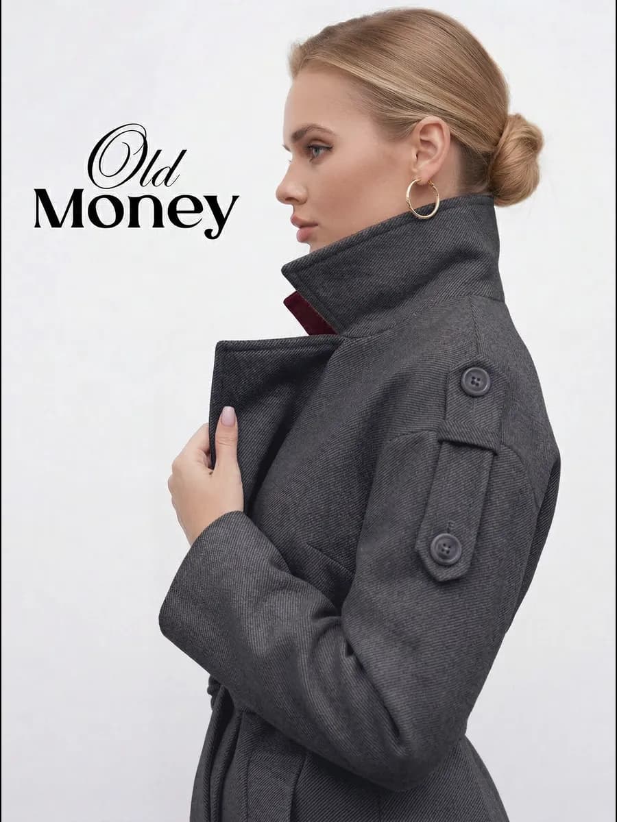 Пальто шерстяное весна-осень длинное