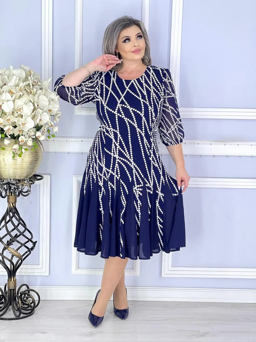 Платье нарядное шифон больших размеров