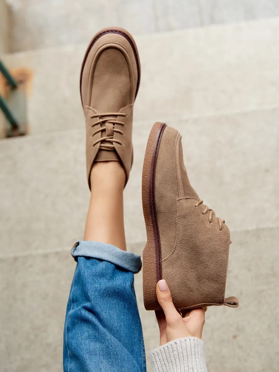 Ботинки замшевые демисезонные