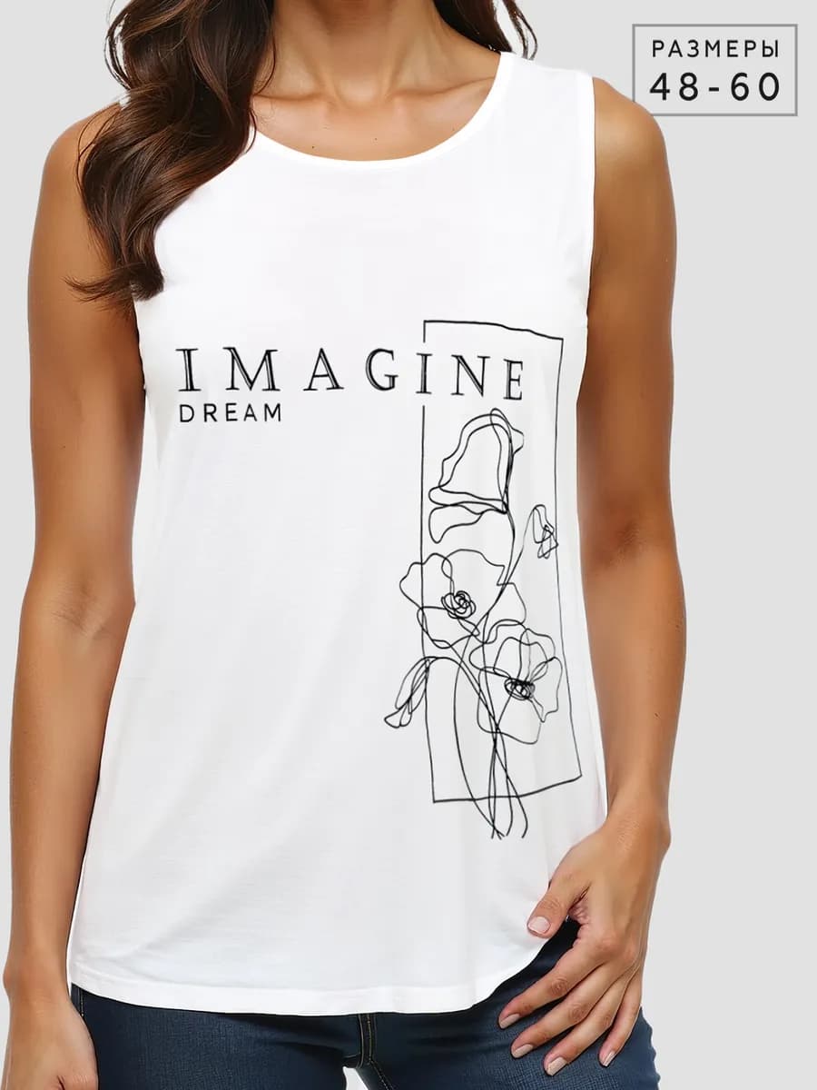 Майка с принтом