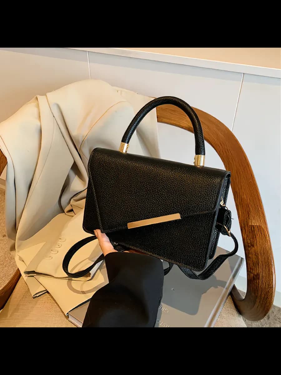 Сумка кросс-боди через плечо маленькая черная