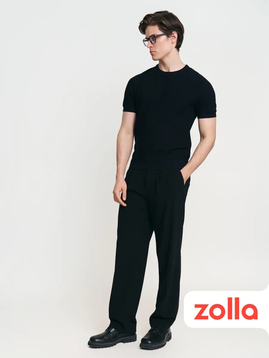 Мужские брюки на резинке со стрелками