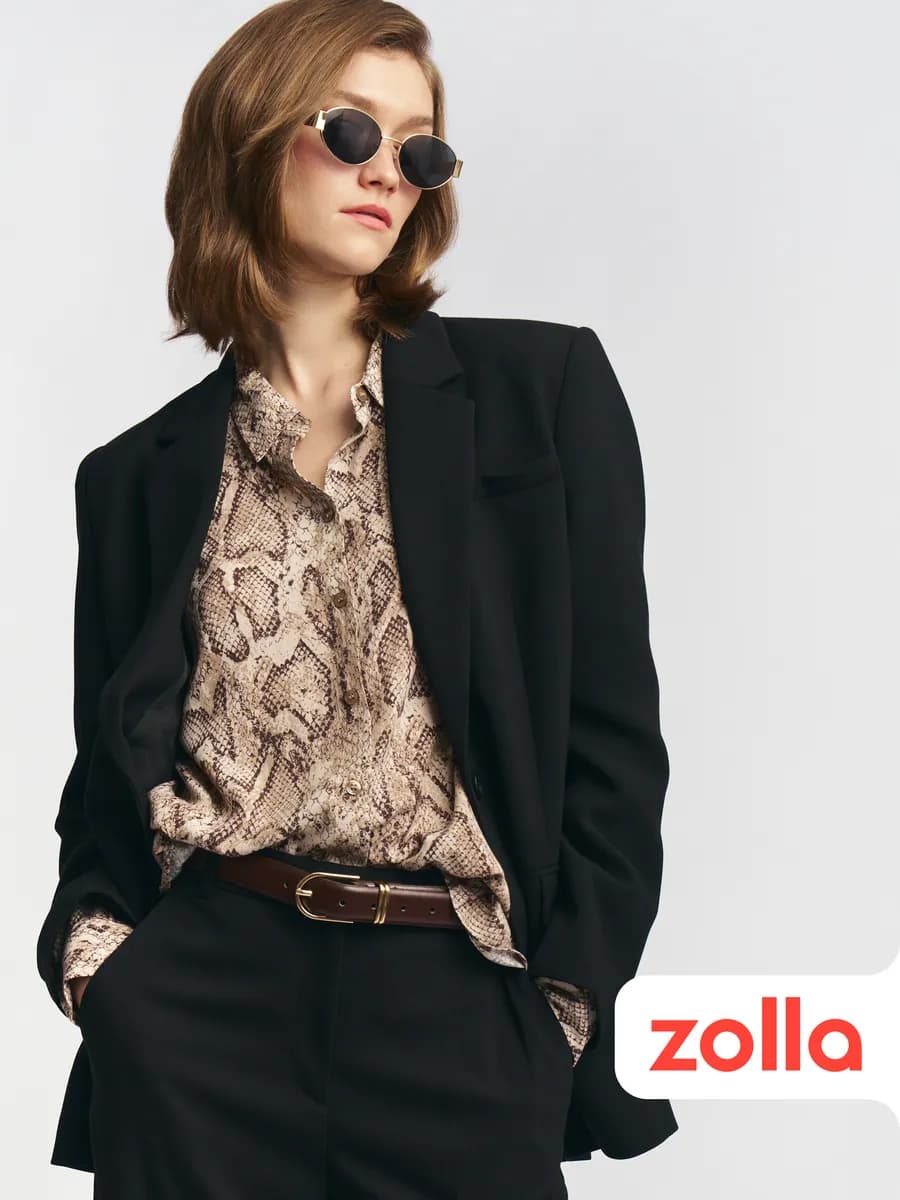 Женский прямой жакет на пуговице