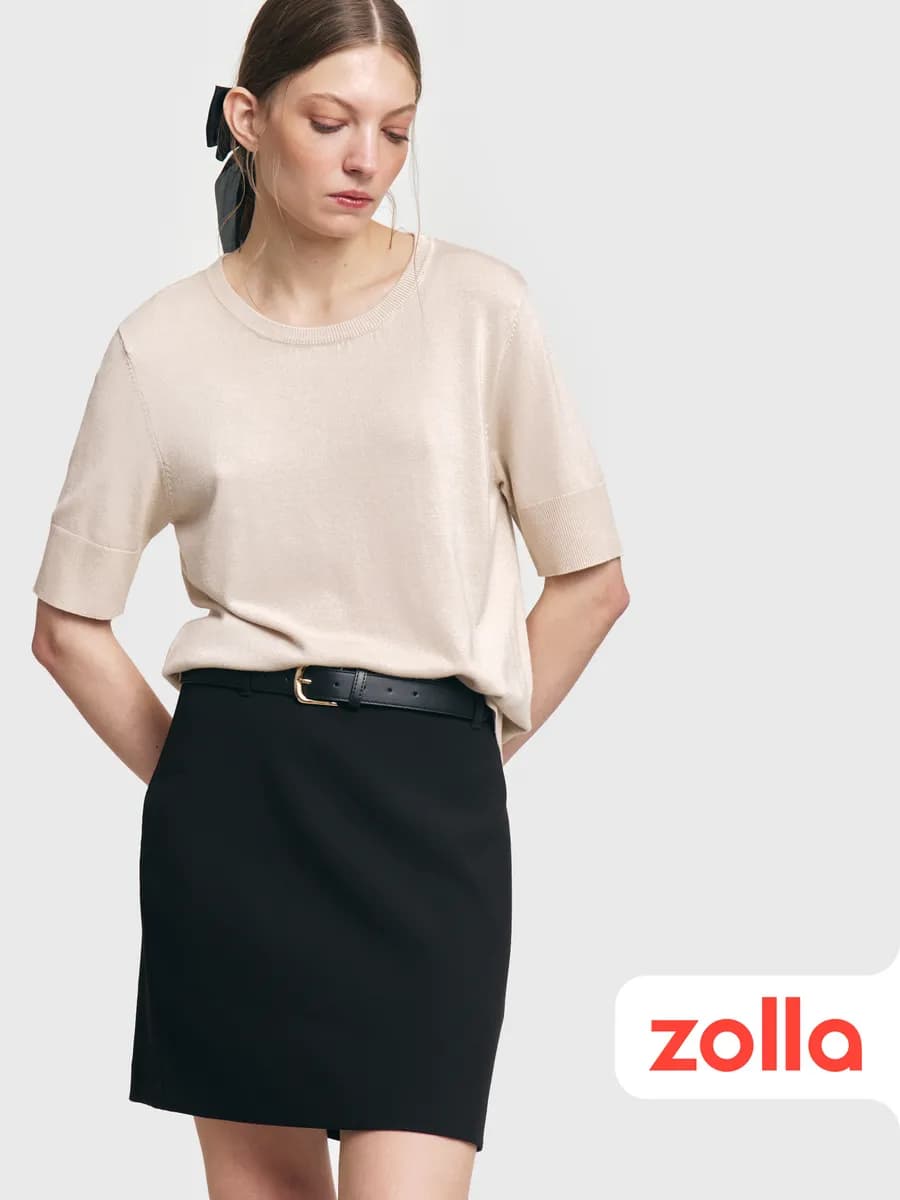 Женский джемпер с коротким рукавом