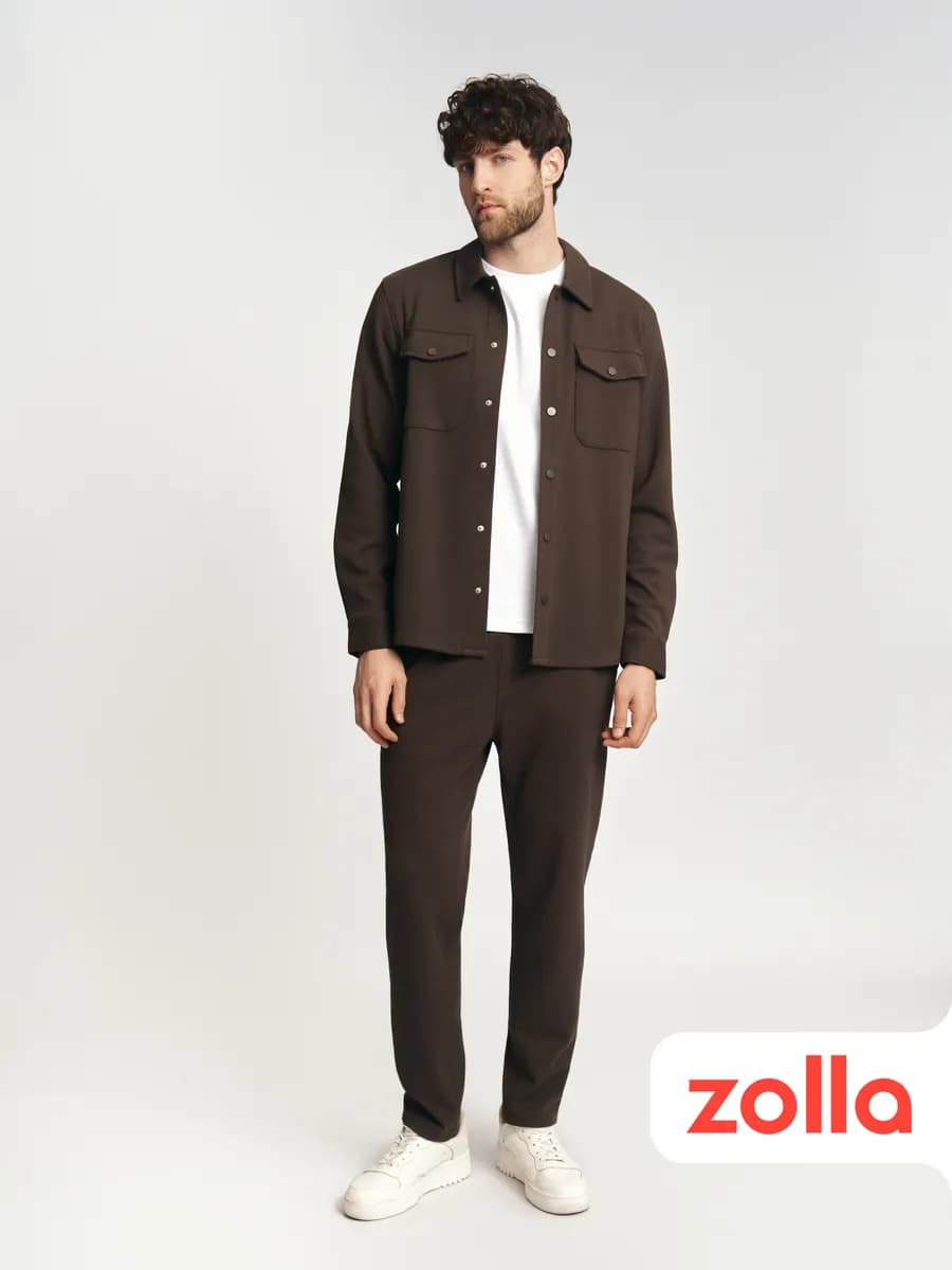 Мужские брюки-джоггеры однотонные