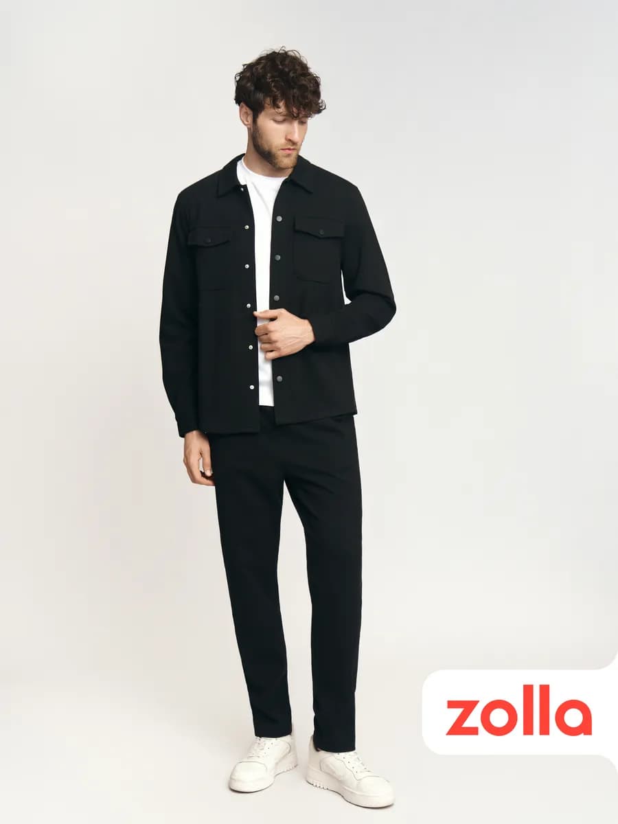 Мужские брюки-джоггеры однотонные