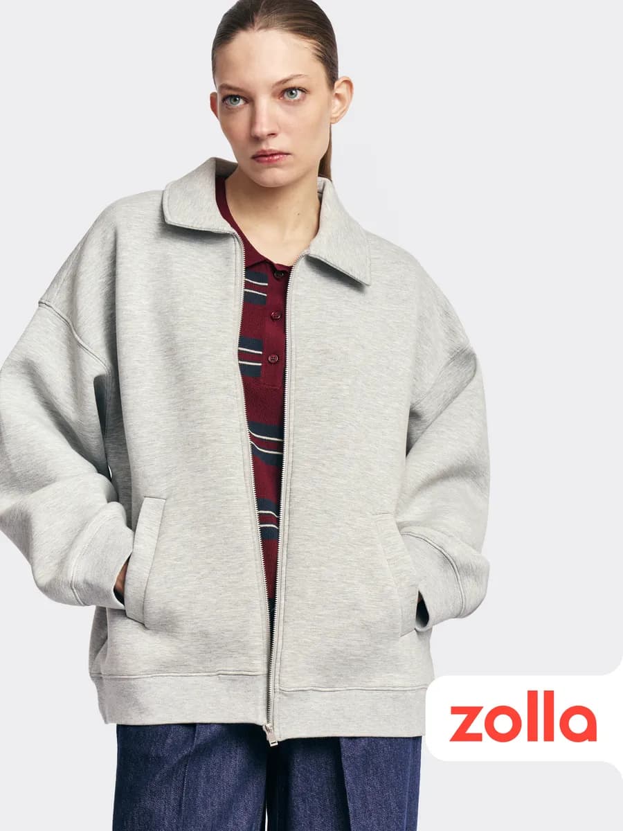 Женская трикотажная куртка-толстовка