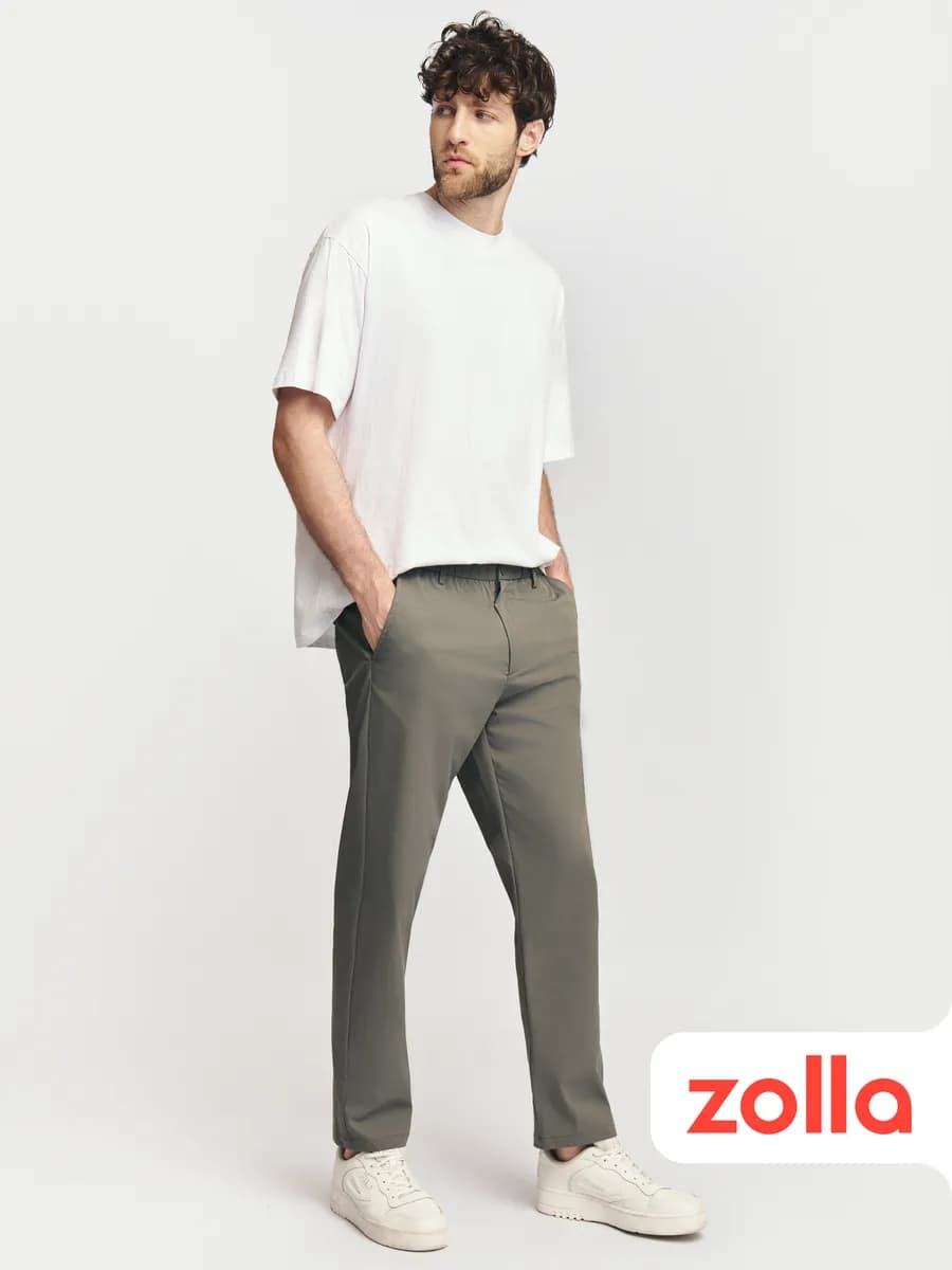 Мужские брюки Carrot на резинке