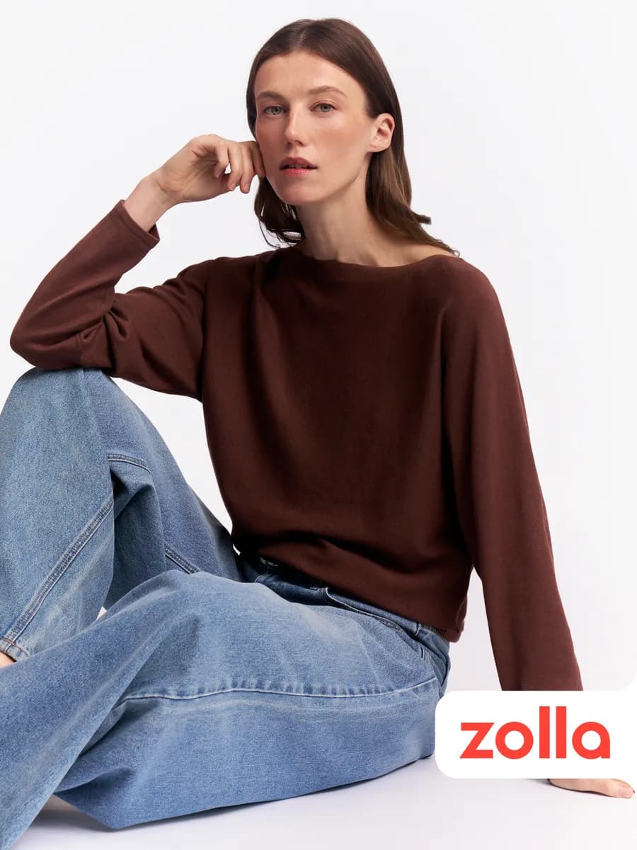 Женский джемпер из вязаного трикотажа