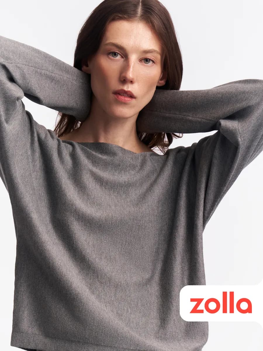 Женский джемпер из вязаного трикотажа