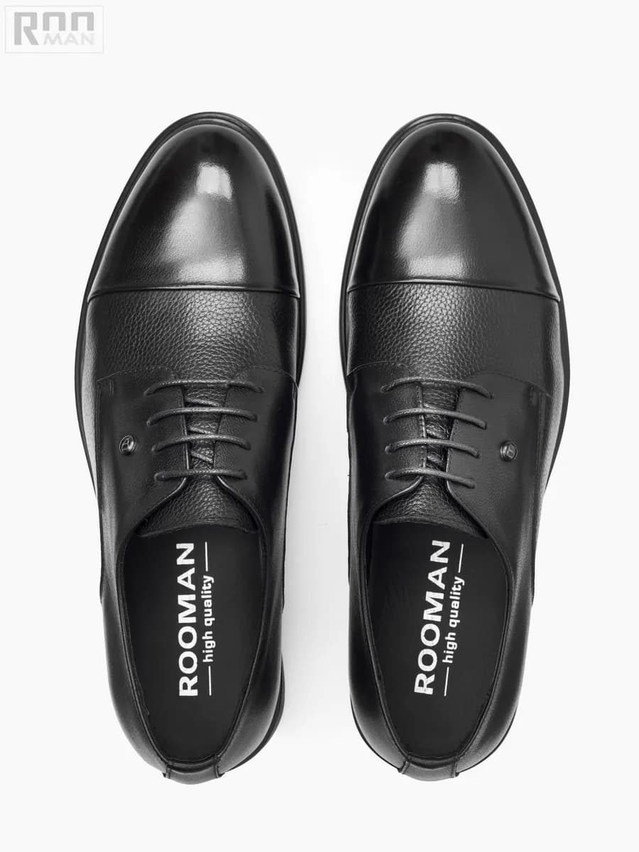 Туфли кожаные на шнуровке