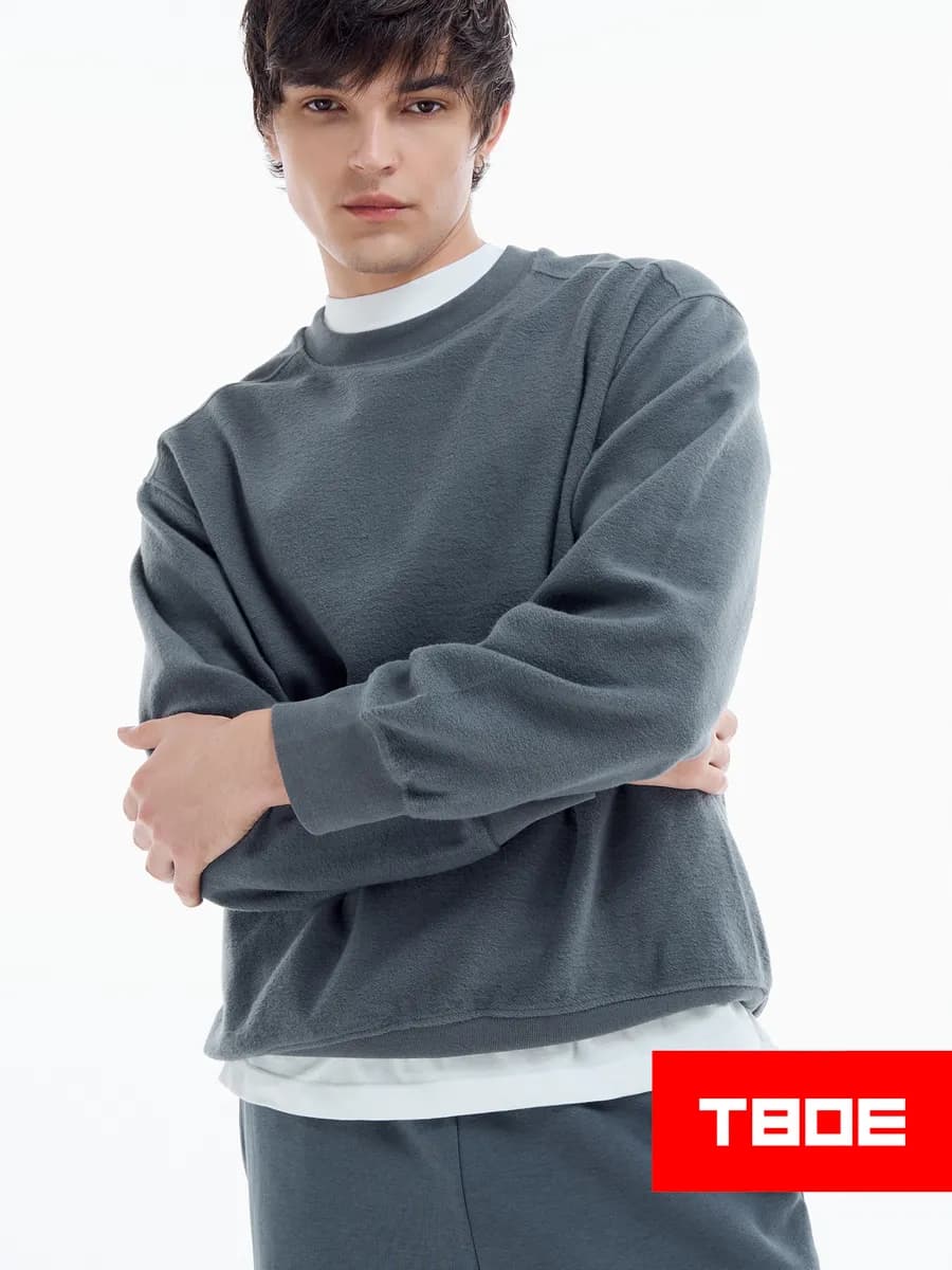 Свитшот оверсайз с начесом