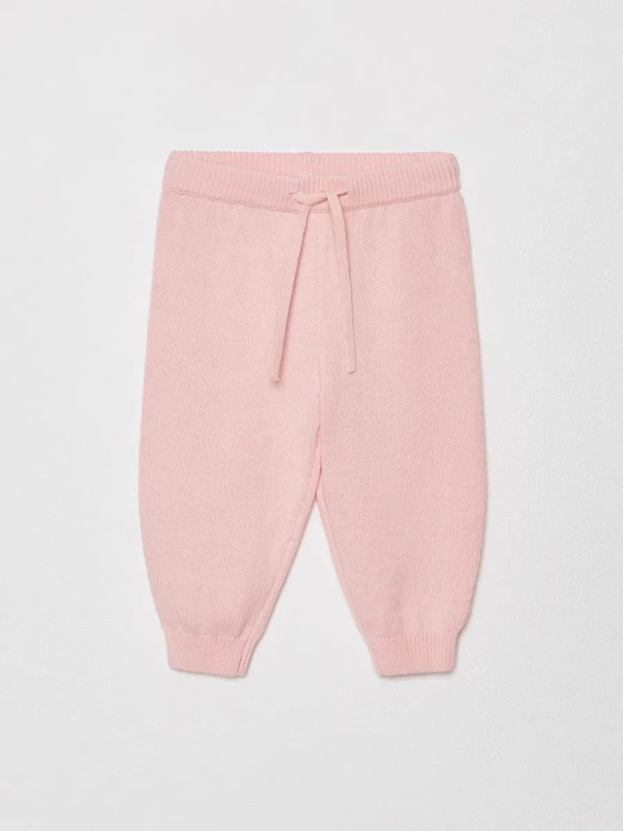 Брюки вязаные на резинке хлопок