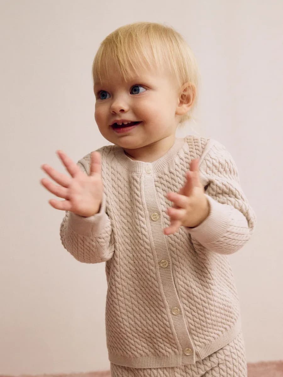 Вязаный кардиган из хлопка