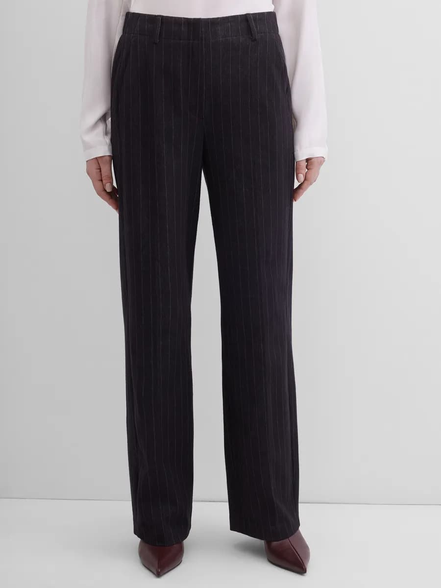 Брюки прямые в полоску