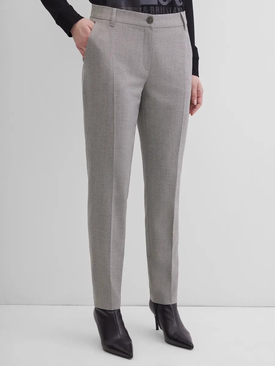 Брюки прямого кроя со стрелками