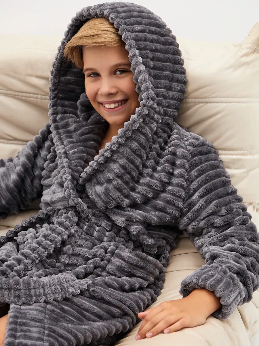 Халат домашний для дома с капюшоном