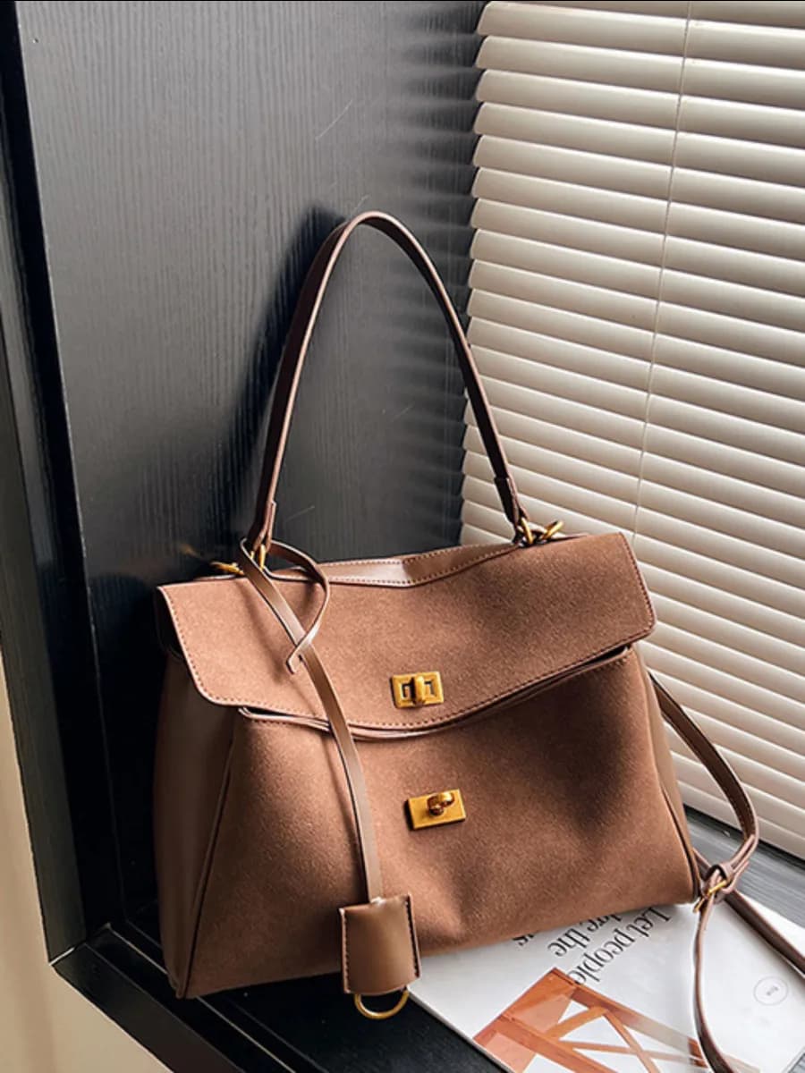 Сумка замшевая тоут стиле баленсиага родео