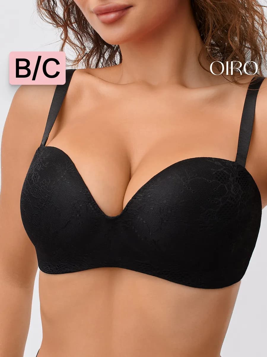 Бюстгальтер балконет кружевной без косточек