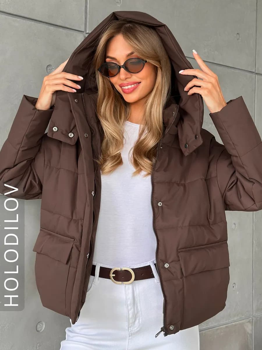 Куртка с капюшоном демисезонная