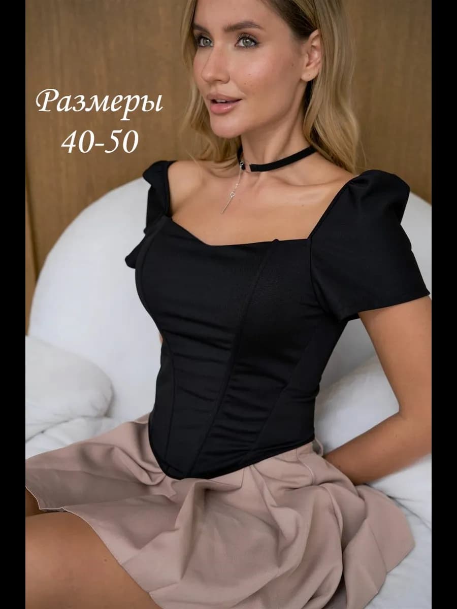 Топ корсет вечерний на шнуровке