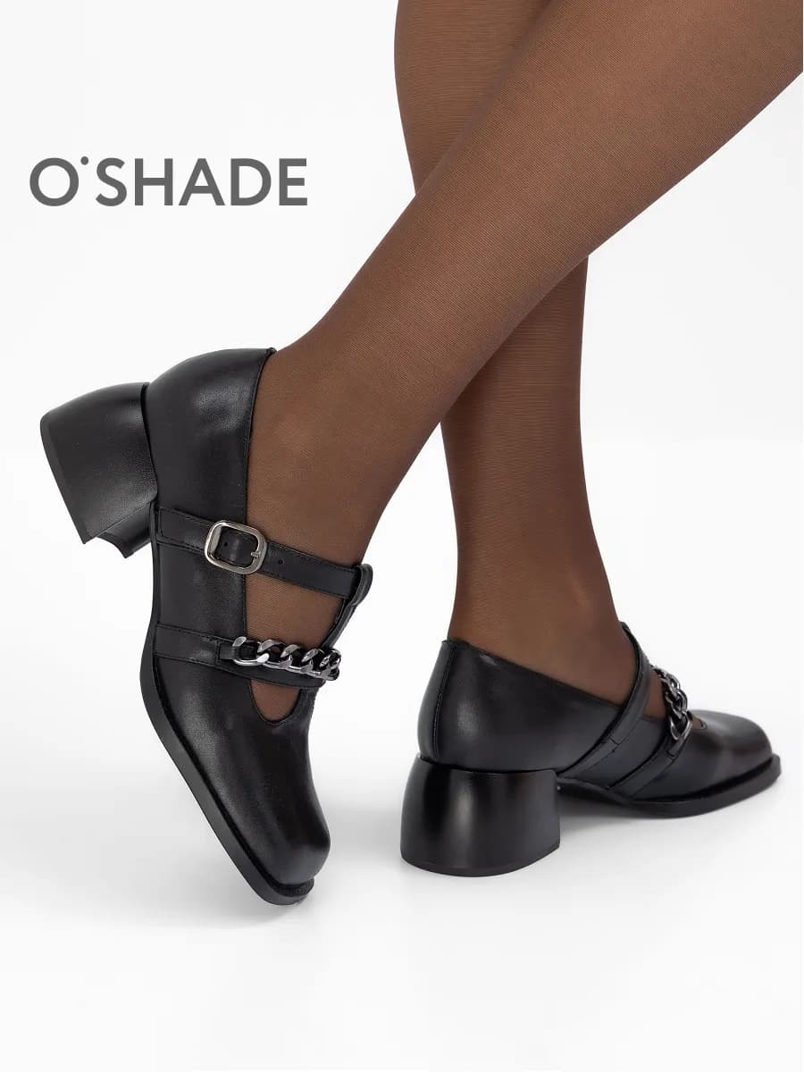 Туфли черные женские - фото 1