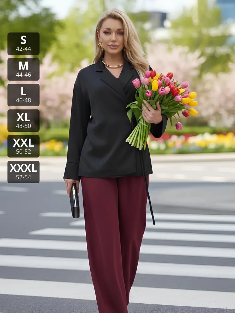 Жакет пиджак кимоно вечерний приталенный с поясом