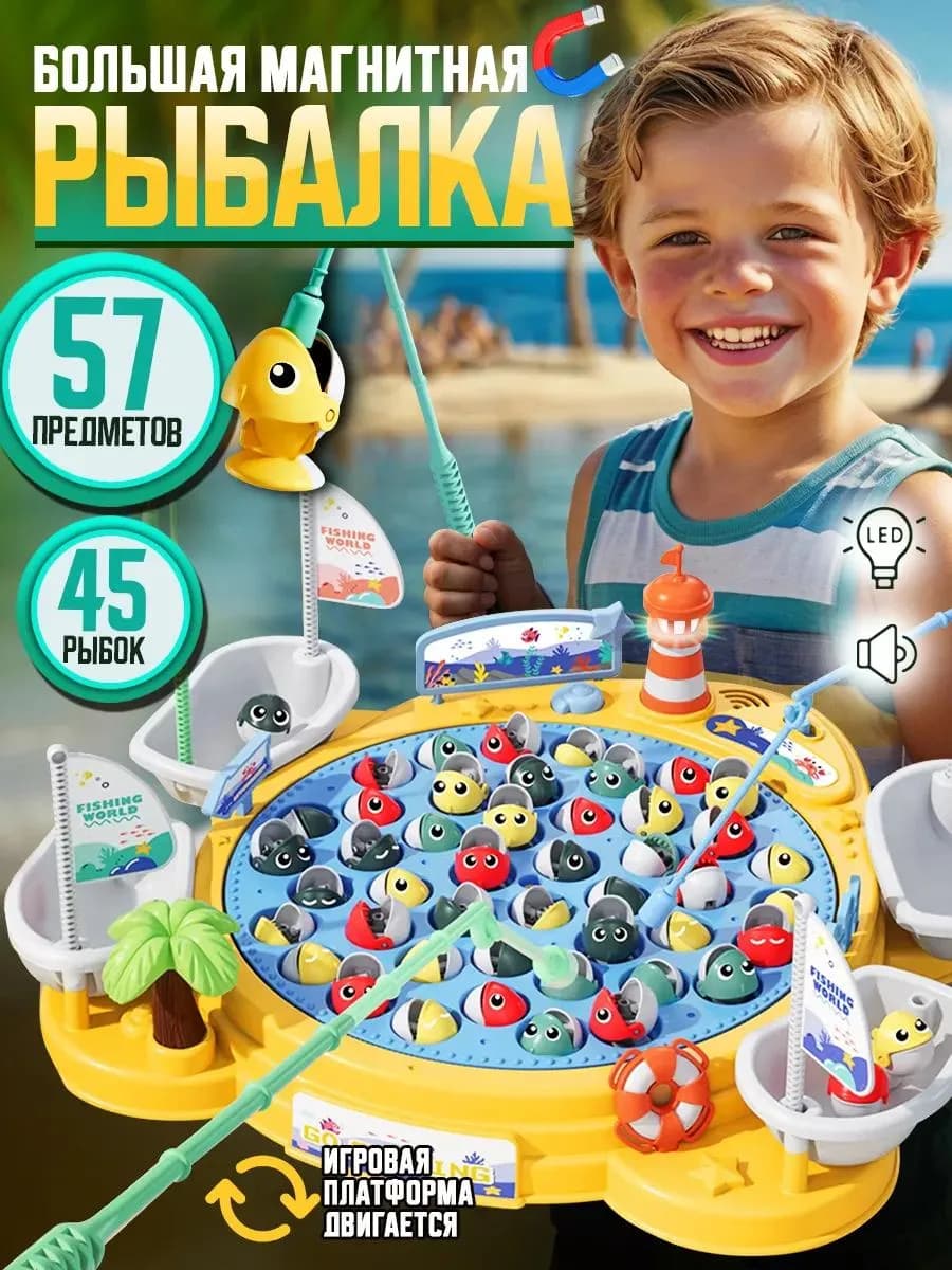 Магнитная рыбалка развивающая игрушка для детей