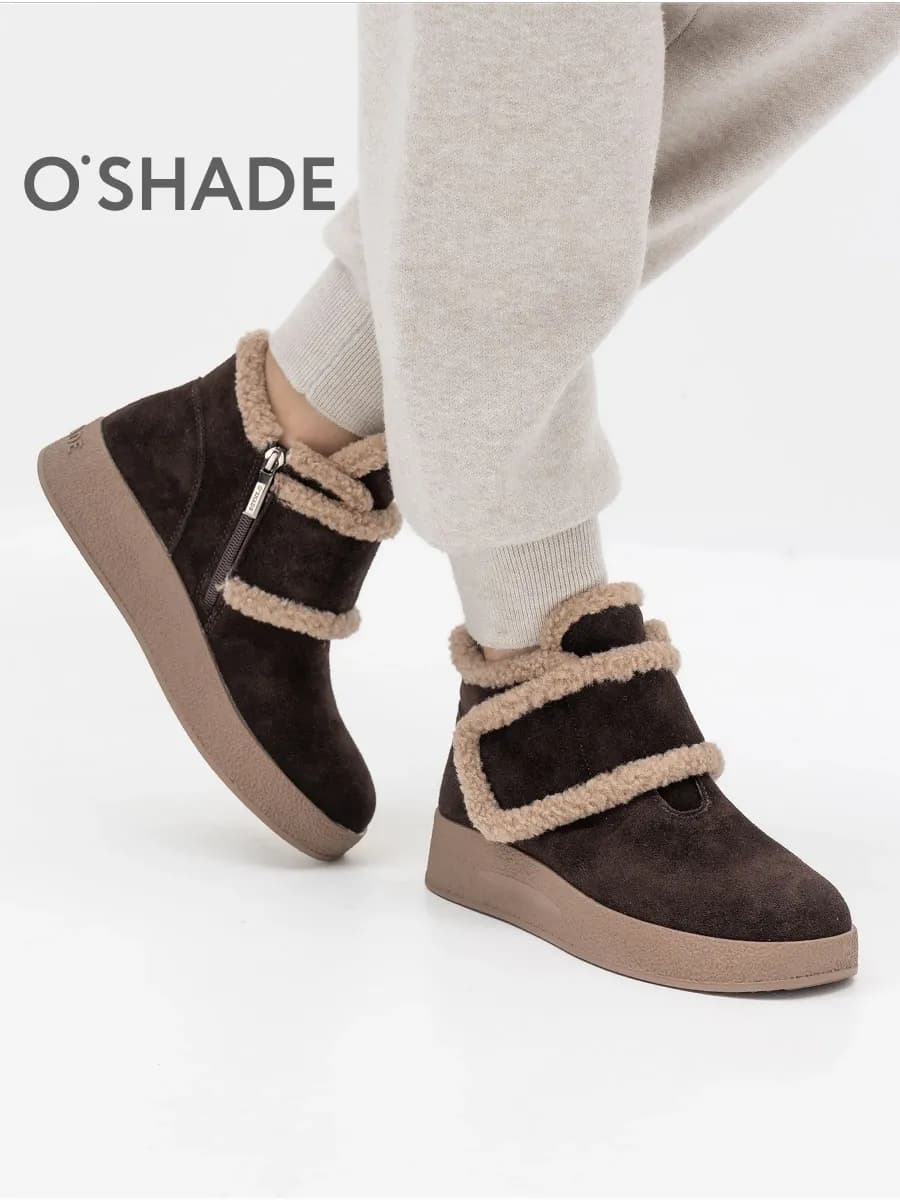 Ботинки женские зимние коричневые