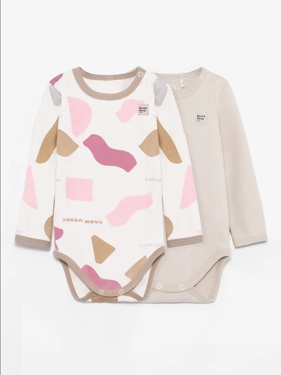 Боди для новорожденных девочек мальчиков с длинным рукавом