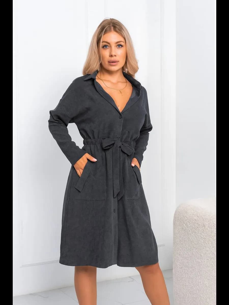 Платье рубашка вельветовое осеннее