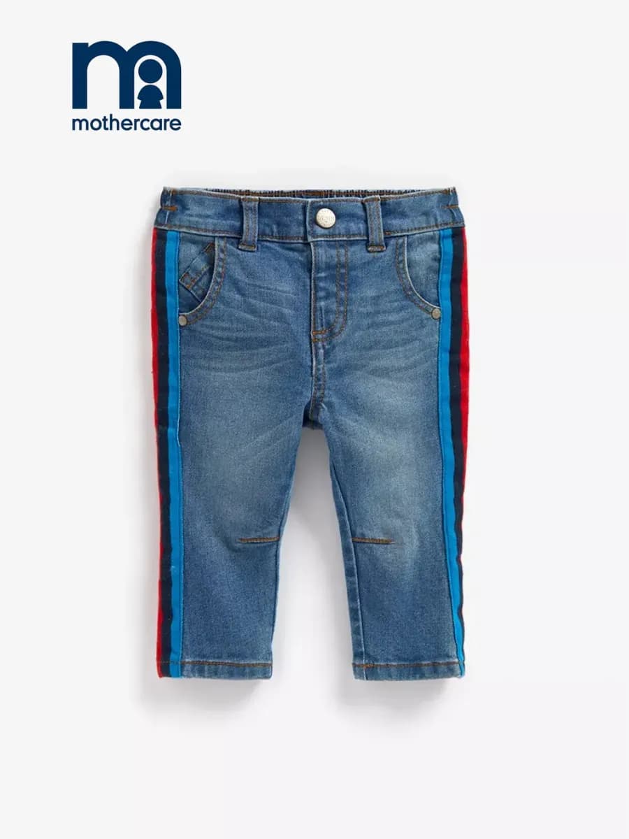 Джинсы детские с лампасами повседневные