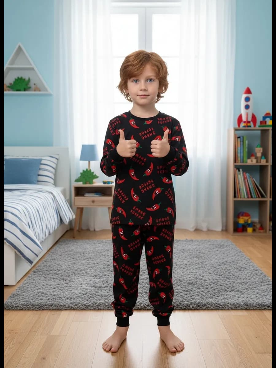 Пижама детская с длинным рукавом