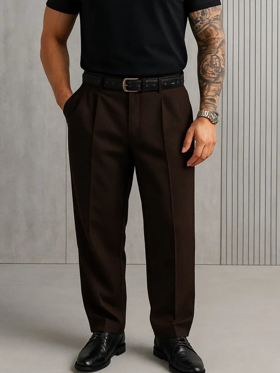 Брюки бананы классические со стрелками - фото 1