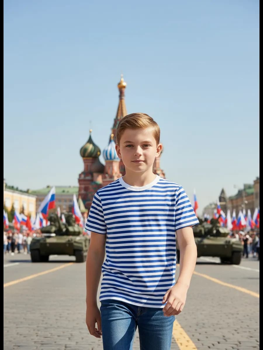 Лонгслив тельняшка для детей с рукавами в полоску клирка