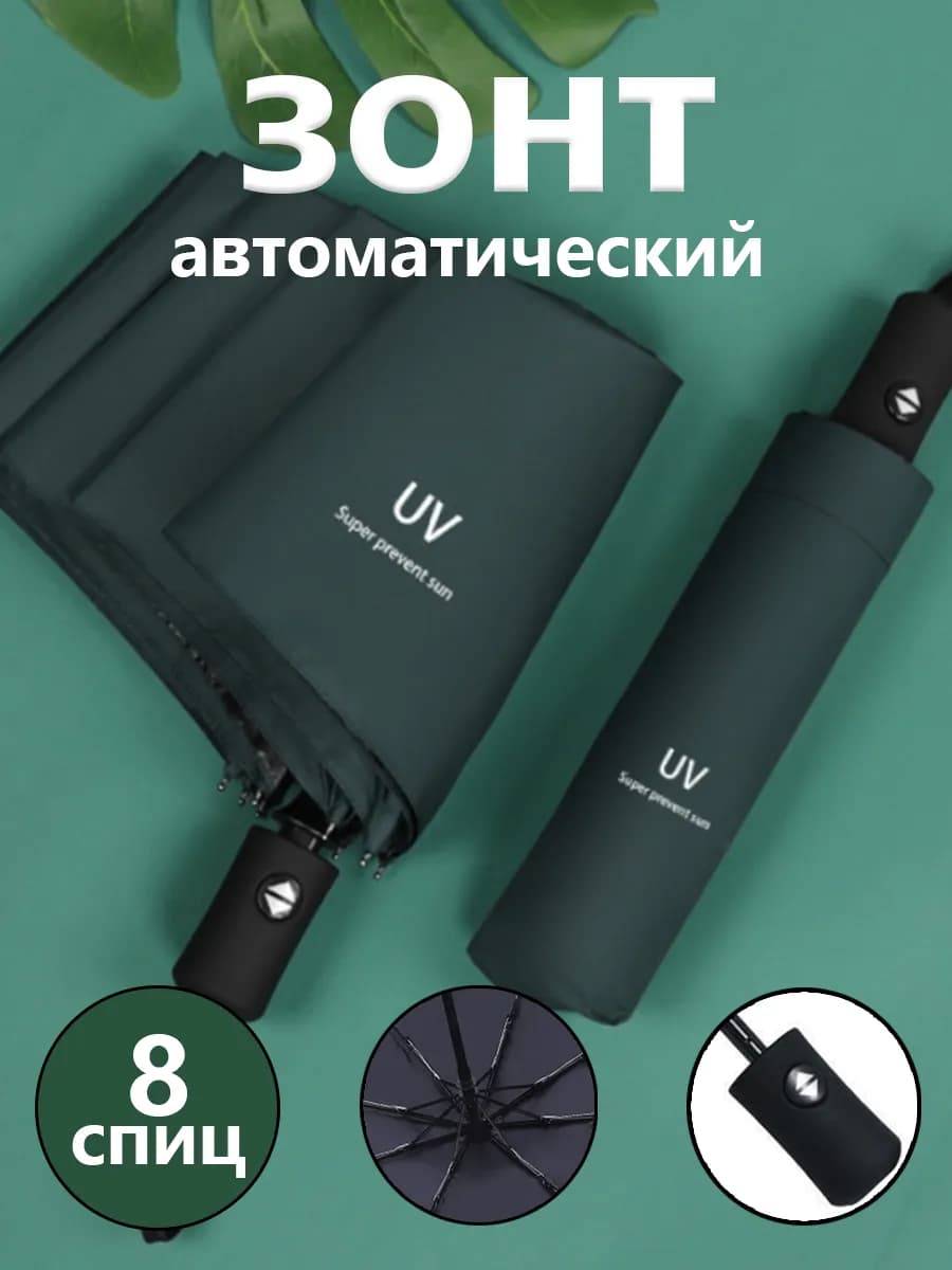 Зонт автомат антиветер компактный легкий