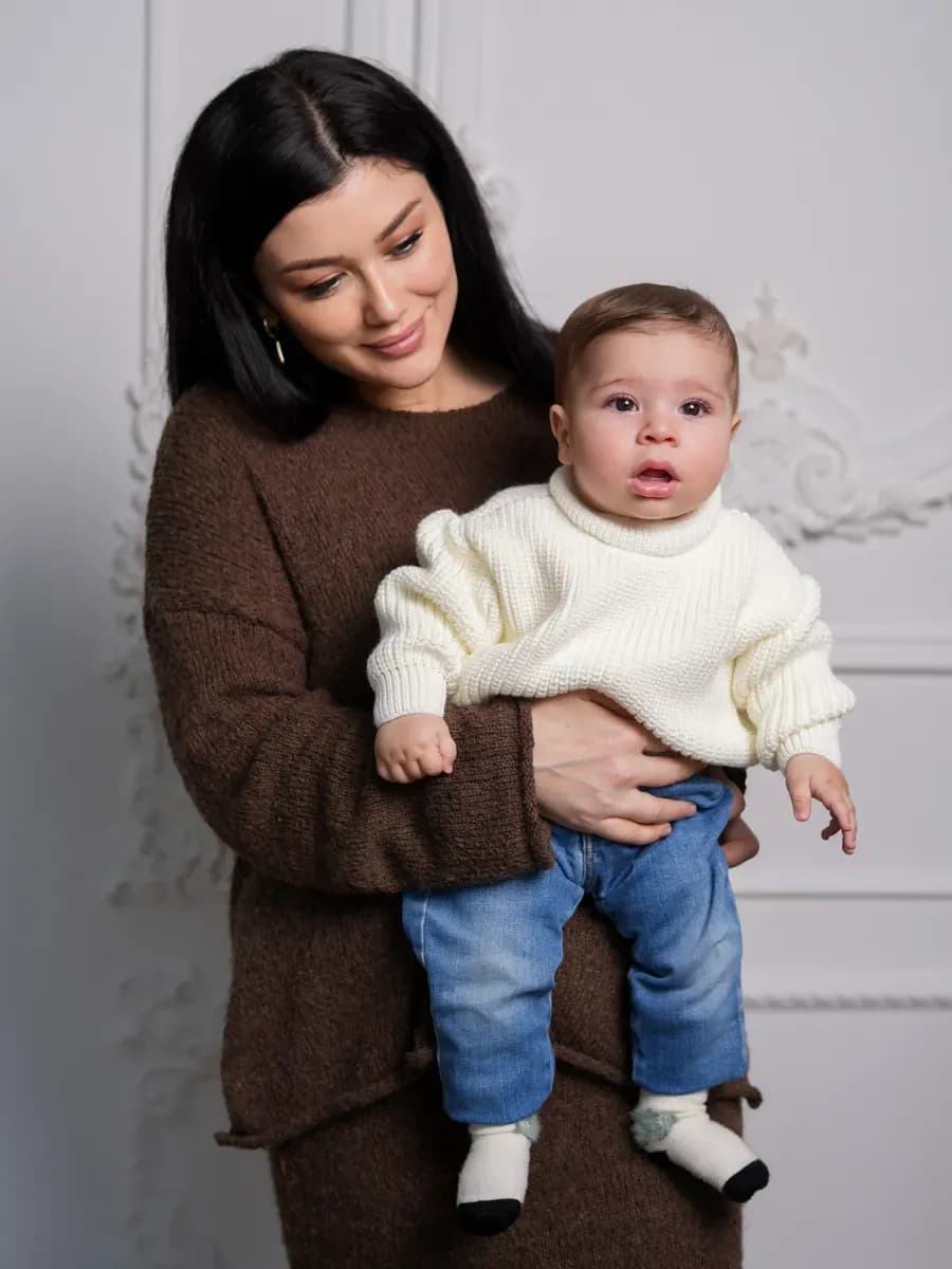 Свитер детский вязаный оверсайз джемпер