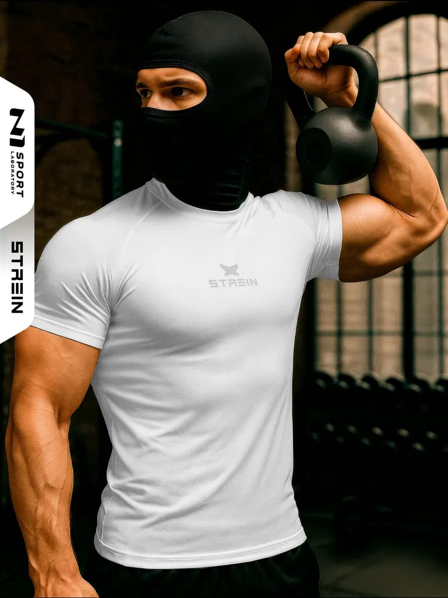 Спортивная футболка компрессионная для фитнеса и зала