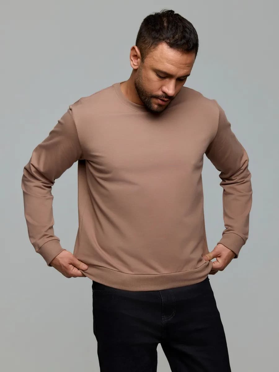 Свитшот толстовка джемпер классический базовый - фото 1