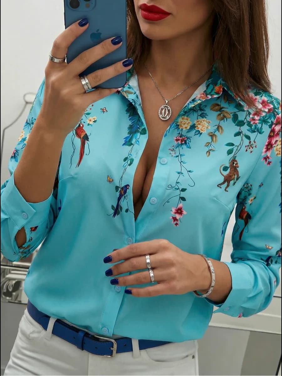 Блузка рубашка офисная нарядная