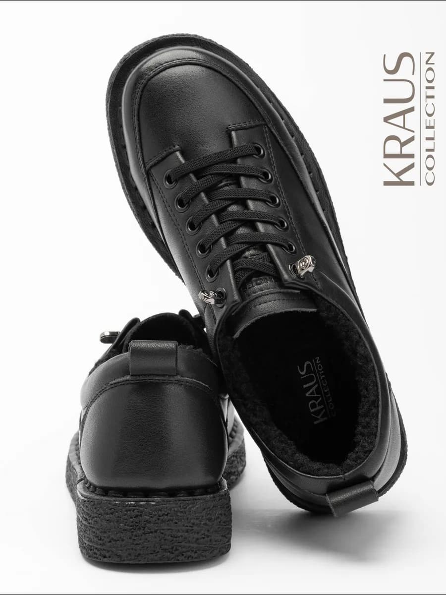 Полуботинки женские зимние натуральная кожа - фото 1