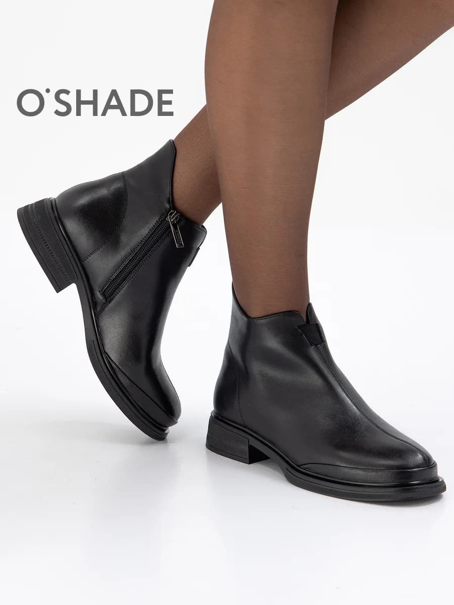 Ботинки женские демисезонные натуральная кожа - фото 1