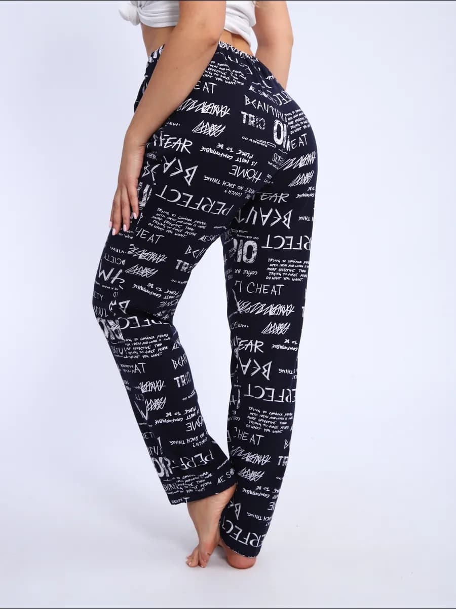 Брюки домашние хлопок на резинке больших размеров