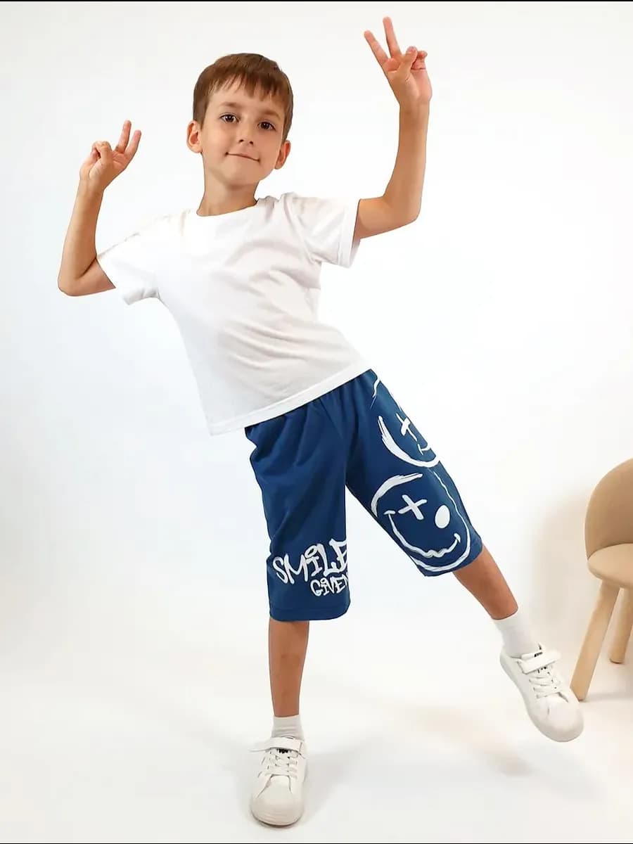 Шорты удлиненные трикотажные для детей