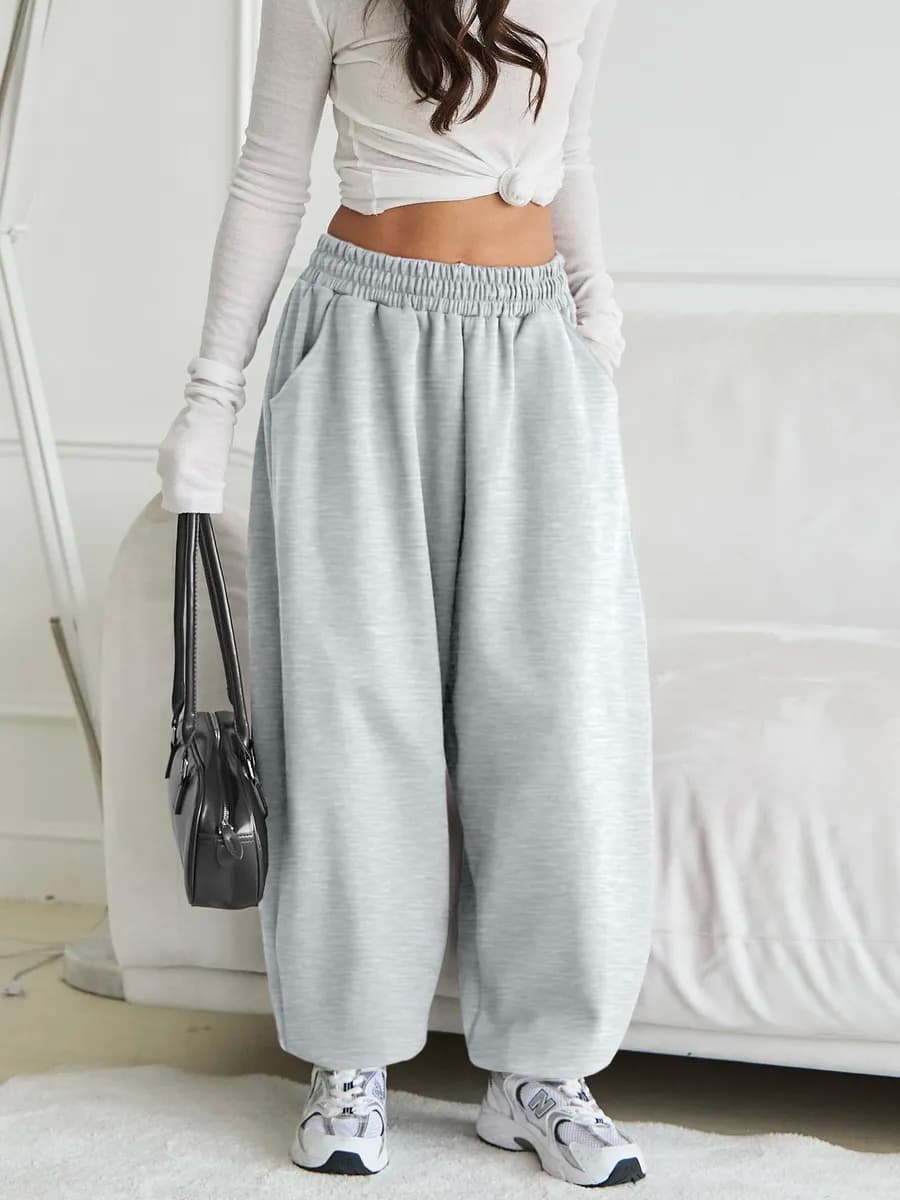 Спортивные штаны багги широкие оверсайз на кулиске