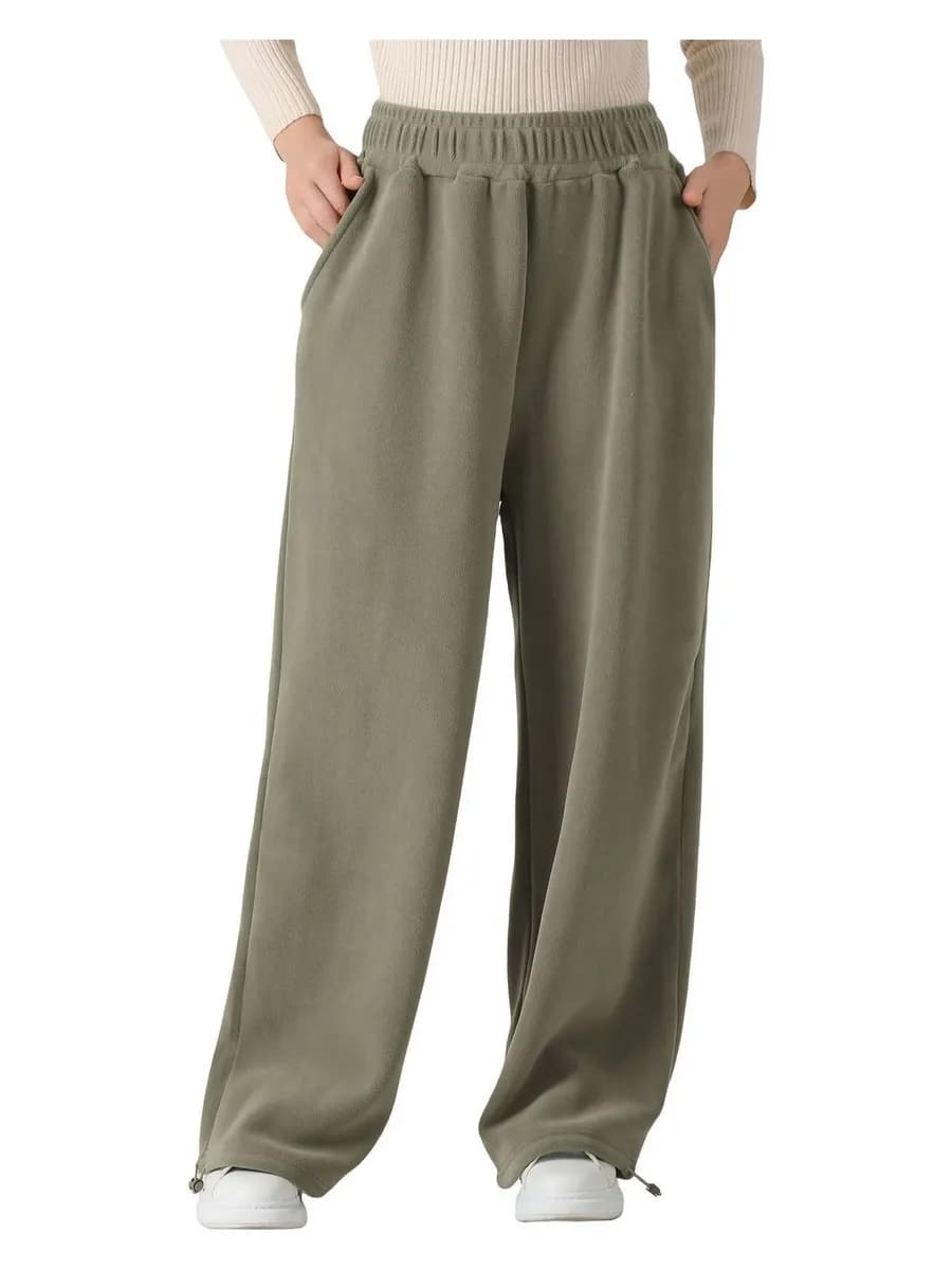 Спортивные штаны женские широкие теплые с начесом